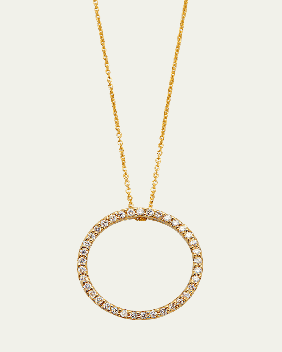 Pave Circle Necklace